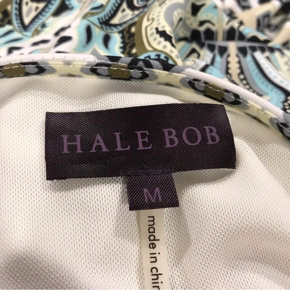 Hale Bob v-neck sleeveless beaded neckline midi dress size M - Picture 7 of 9